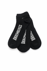 BIKKEMBERGS BLACK ANKLE PACK OF 3