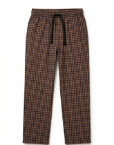 RUSTY BROWN GIGHAM TROUSER