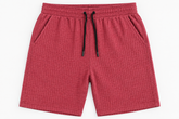 Modern Knit Shorts-Red