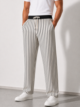 Executive Relax Pro-Black White Trouser