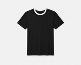 Ringer Tee-BL/WH