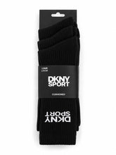LFT 3041 KD BLACK CREW SOCKS PACK OF 3