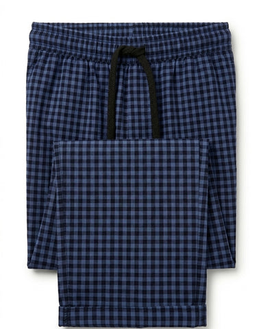 BLUE GIGHAM TROUSER