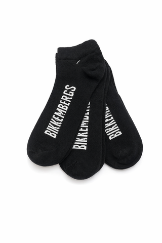 BIKERS BLACK ANKLE PACK OF 3