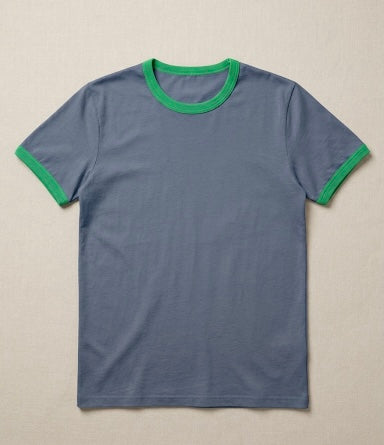 Ringer Tee-BL/GR