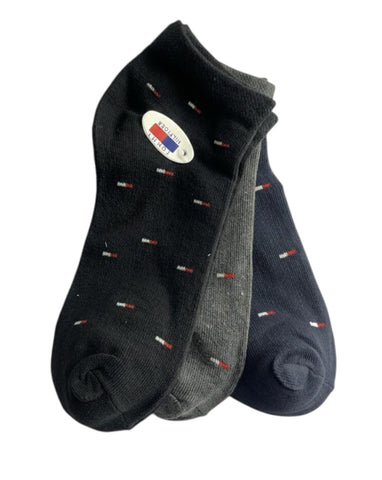 T:MMY HILFIGER PATTERENED ANKLE PACK OF 3