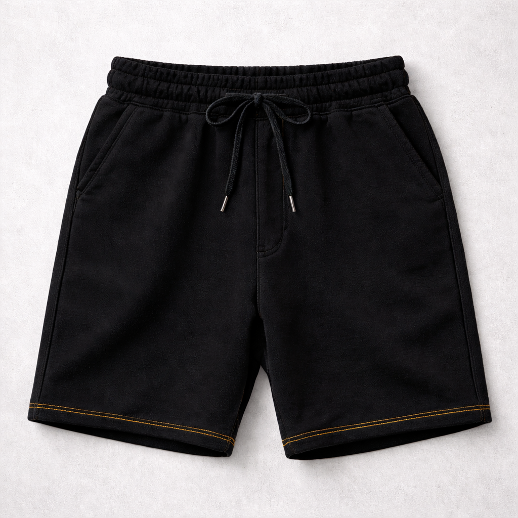 Terry Shorts-Black