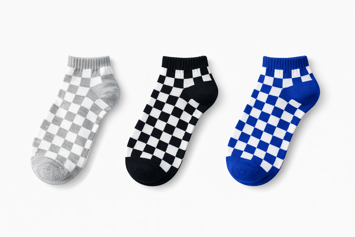 ADIDA CHECKED ANKLE PACK OF 3
