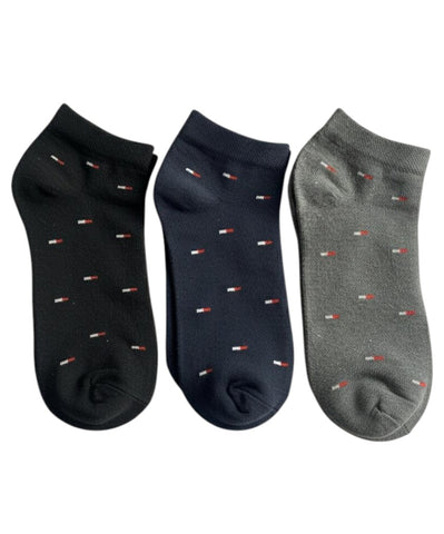 T:MMY HILFIGER PATTERENED ANKLE PACK OF 3