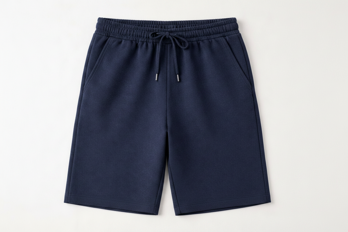 Terry Shorts-Navy Blue