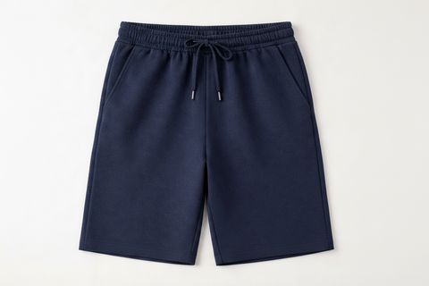 Terry Shorts-Navy Blue