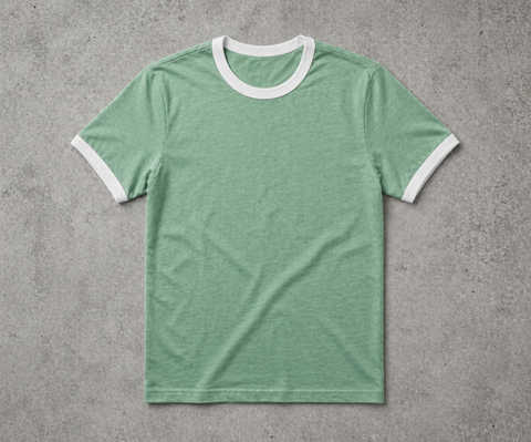 Ringer Tee-LG/WH
