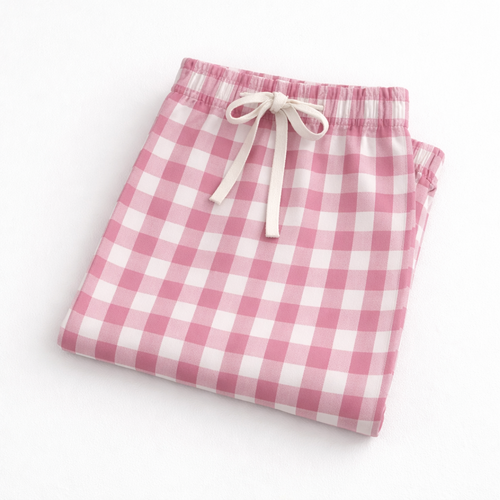 Pink Checks Trouser
