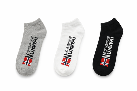 GOGRAPHICAL NORWAY MULTI ANKLE PACK OF 3