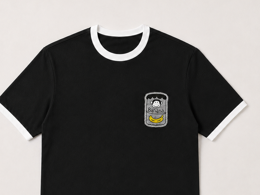 Urban Banana Tee-Black