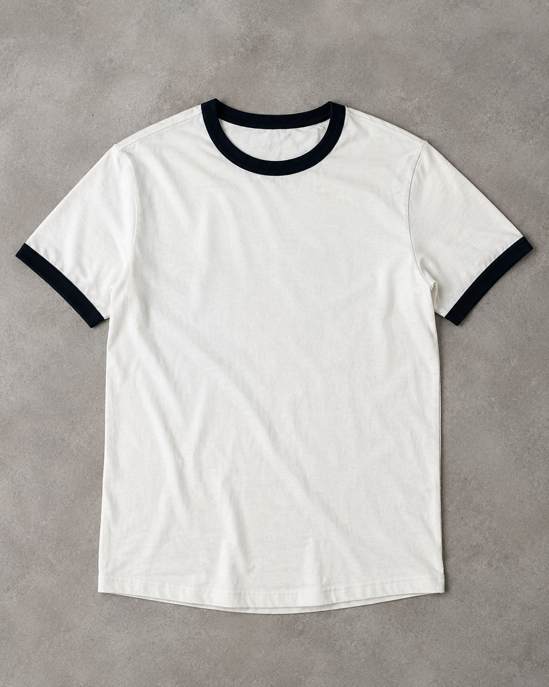 Ringer Tee-WH/BLK