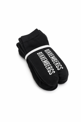 BIKERS BLACK ANKLE PACK OF 3