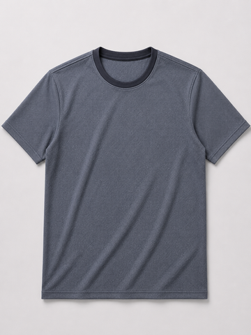 Bird Eye Tee-Dark Grey