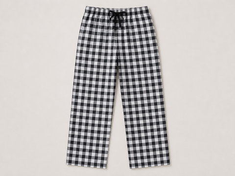 Decent Checks Trouser-Black