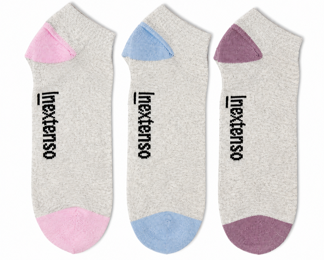 LFT 3007 EL ANKLE SOCKS PACK OF 3