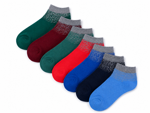 LFT 3039 COLOUR RUSH ANKLE SOCKS PACK OF 6