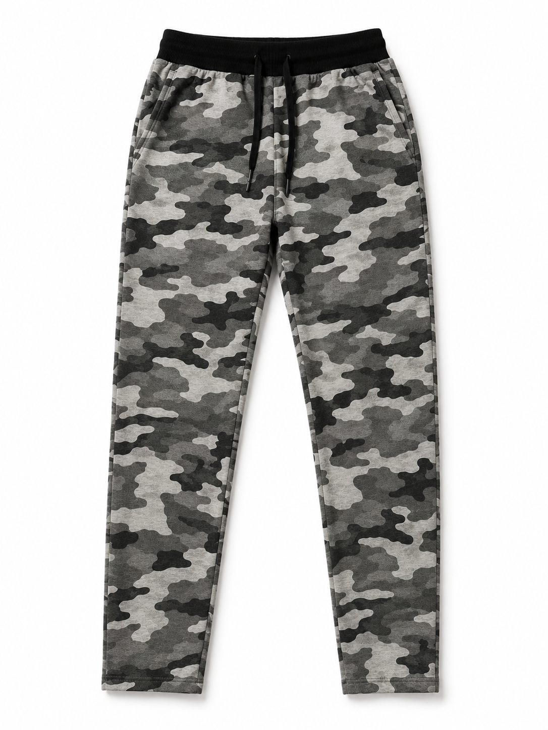 Camo Relax Fit Trouser-Grey