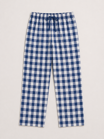 Decent Checks Trouser-Blue