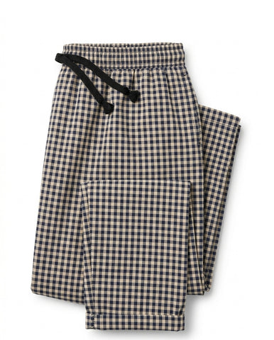 BEIGE GIGHAM TROUSER