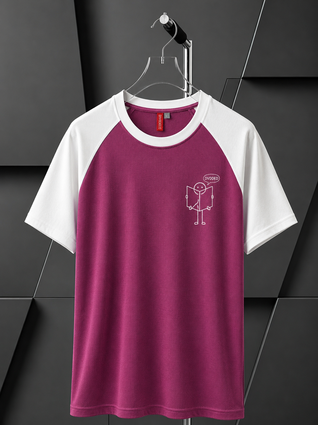 Raglan Duo-PLUM/WH