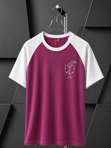 Raglan Duo-PLUM/WH