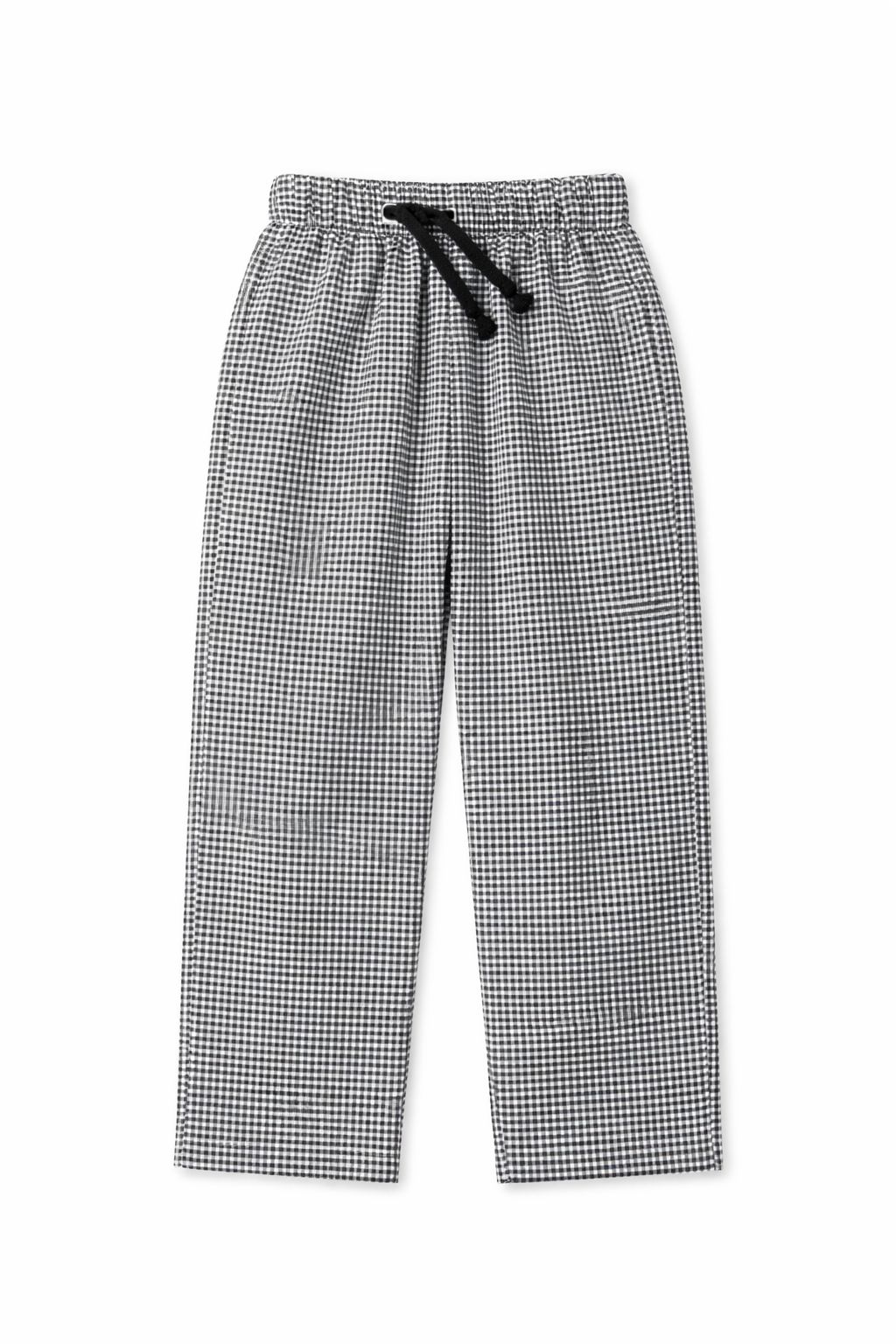 BLACK GIGHAM TROUSER