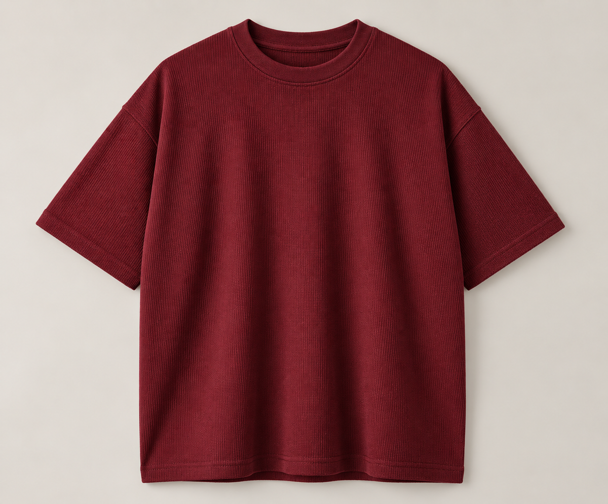 Aeris Honeycomb Tee - Burgundy
