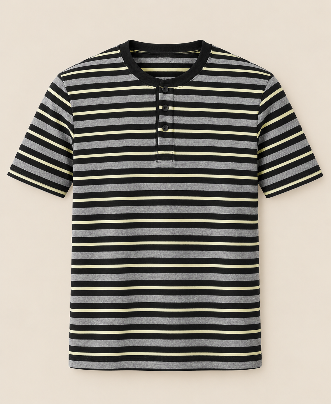 Multiline Classic Henley T-Shirt
