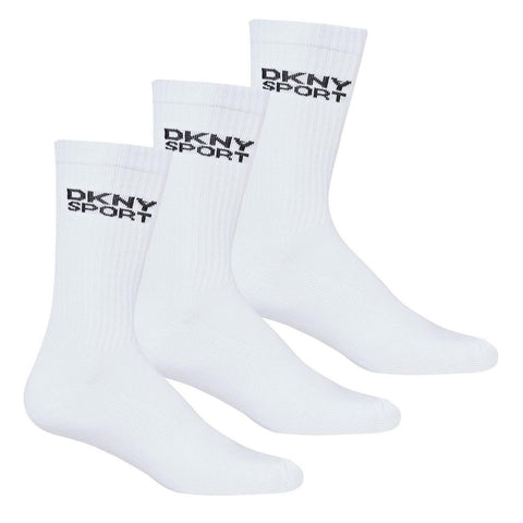 LFT 3040 KD WHITE CREW SOCKS PACK OF 3